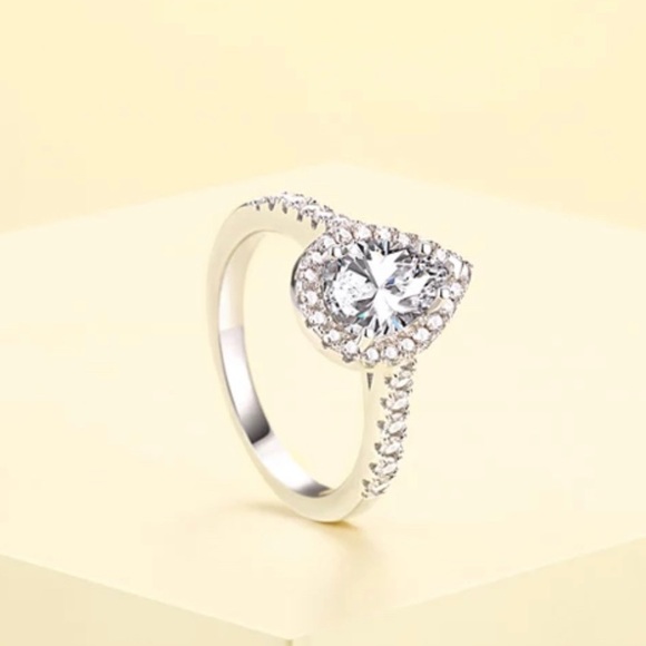 ✨Sparkling Sterling Sapphire✨18K White Gold✨ - Picture 4 of 9